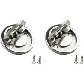 Resim Xurunkeji Profesyonel Deniz Yuvarlak Düz Çekme Kaldırma Halkası Kulplu Kapak Kilidi Dolap Donanım Aksesuarları 