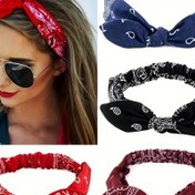 Resim 1 adet Bohem Ay ve Yıldız Bandı - Kadınlar için Yumuşak, Elastik Saç Aksesuarı, Tavşan Kulakları Tasarımı, Haç Deseni ile Vintage Tarz, Rahat ve Festival Günü için Mükemmel, Festival Giyim | Bohem Tarzı | Örgü Dokulu 