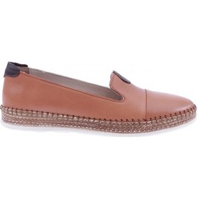 Resim Dgn P01-22y Bayan Strobelli Anatomıc Footwear Deri Ayakkabı P01-1512-R1755 Taba 