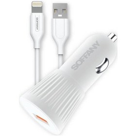Resim 25w Usb-a Lightning Araç Şarj Adaptörü 