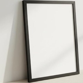Resim Fark Tanıtım Premium Masif Çam Çerçeve - 3mm MDF Arkalık - 500 Mikron Kırılmaz Şeffaf PVC Ön Koruma - Şık ve Dayanıklı Duvar Ahşap Çerçevesi (Siyah, 21cm x 30cm) 