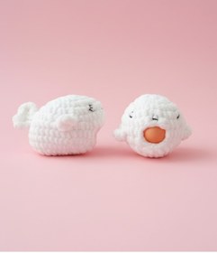 Resim perasse Sakız şişiren balık amigurumi (1 adet) 9 cm 