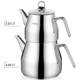 Resim Kahramanlar Piramit Platin Çaydanlık Takımı XXL 7 L 