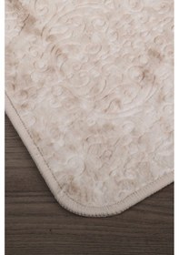 Resim Nova Krem Büyük Ebat 80x150 + 50x80 Cm 2'li Banyo Halısı Paspas S Krem 