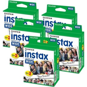 Resim Fujifilm Instax Wide 2x10 Film 5 Paket (100 Adet) 