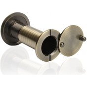 Resim Antika Tarzı Kapı Açacağı - 35-60 Mm Kapı Kanadına Monte Edilebilen 14 Mm Kapı Açacağı, 200 Açılı - Cam Kapaklı 