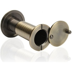 Resim Antika Tarzı Kapı Açacağı - 35-60 Mm Kapı Kanadına Monte Edilebilen 14 Mm Kapı Açacağı, 200 Açılı - Cam Kapaklı 