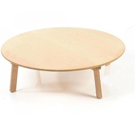 Resim Hoop Ahşap Katlanabilir Yer Sofrası 60 Cm ( Verniksiz Ve Cilasızdır) 