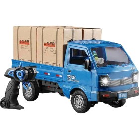 Resim Generic Uzaktan Kumandalı 2.4 Ghz Rc Kamyonet Yük Taşıma Aracı Kapıları Açılabilen Sesli Işıklı Şarjlı 