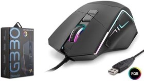 Resim Hadron G330 Shooter 6400dpi RGB Ledli 1.50mt USB Kablolu Oyuncu Mouse - Siyah 