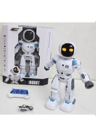 Resim Büyük Uzaktan Kumandalı Beyaz Robot - Mavi Su Dünyası 