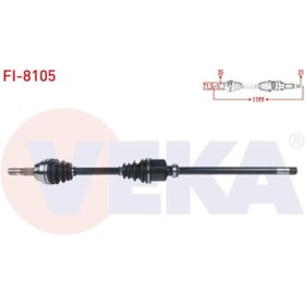 Resim Veka Komple Aks Sag On Uzunluk 1199mm Fıat Ducato 3.0 Mjt A-t / M-t 2006-2014/ Cıtroe 