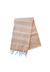 Resim Sultan Peştemal Havlu 100 Pamuklu Deniz Plaj Banyo Peştemali 100x180 Cm Sarı 