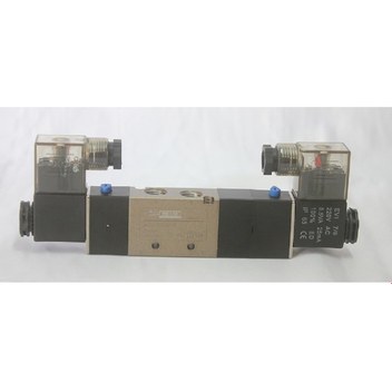 Elektrik Uyarili Kapalı Merkez Çift Bobin 5/3 Valf 4V430C-15-5