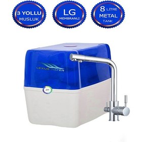 Resim Lg Membran Teknolojili 12 Aşamalı Su Arıtma Cihazı+3 Yollu Musluk 