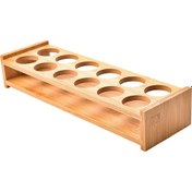 Resim Suntek Magideal Ahşap Kahve Kupa Su Bardağı Tezgah Üstü 12-delik 