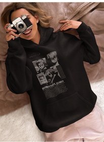 Resim Sevbano Vintage Tasarım Roronoa Zoro Baskılı Unisex Oversize One Piece An Siyah 