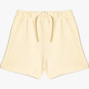 Resim Koton Beli Bağcıklı Pamuklu Cep Detaylı Basic Şort Bej 5smb40022tk Ekru 