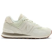 Resim New Balance 574 WL574BEM-NB Lifestyle Women Sho Pembe - Beyaz Kadın Lifestyle Ayakkabı 