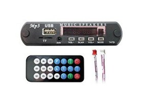Resim Class USB-123 USB SD Bluetooth Aux Çevirici Kumandalı Araç Kiti 