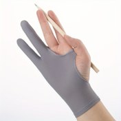 Resim 1 adet ArtPro Polyester Anti-Dokunmatik Çizim Eldiveni, Tek Parmak Üç Katmanlı Tasarım Dijital Tahta ve Düz Çizim için, Şarj Edilmemiş, Pil Gerektirmez 
