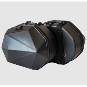 Resim Forte Gt 70884 Diamond Şifreli Yan Heybe Çanta Takımı 60 Litre Motosiklet Çantası 