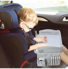 Resim Pazly Çocuklar İçin Cbtx Araba Koltuğu Tur Masası Oxford Kumaş Seyahat Tepsisi Çizim Yazı Masası 