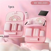 Resim Elmpaly Pembe Araç Koltuğu Düzenleyici Masalı 6 Cep Saklama Çocuk Seyahat Aksesuarı 