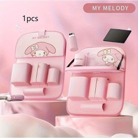 Resim Elmpaly Pembe Araç Koltuğu Düzenleyici Masalı 6 Cep Saklama Çocuk Seyahat Aksesuarı 