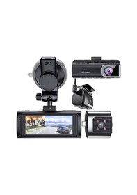 Resim K17 4k Araç Kamerası Çift Lens Wifi Gps 3.16'' Ips Ekranlı Ir Gece Görüş 128gb Kartlı Dashcam 