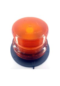 Resim Ahmet Otomotiv 12v/110v Sarı Ledli Çakmak Fişli Mıknatıslı Tepe Lambası 