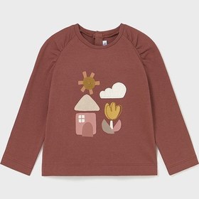 Resim Mayoral Kışlık Kız Bebek Uzun Kol T-shirt Kahverengi - Kahverengi / 18 Ay 