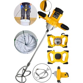 Resim Braventa Collection Steiner Alman Gt-Sarı 3000 Bakır Sargı 6 Kademe Devir Ayarlı Elektrikli Alçı ve Harç Karıştırıcı Mik 