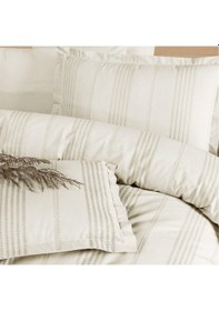 Resim Clasy Ranforce Nevresim Takımı Çift Kişilik Arakis V5 Ekru 