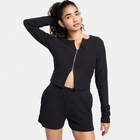 Resim Nike Sportswear Chill Knit Kadın Siyah Eşofman Üstü 