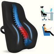 Resim VİSCOMAX Hafızalı Köpük Sırt Yastığı -Ofis ve Araba Koltuğu için Ergonomik Arka Elastik Yastık 