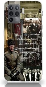 Resim Manitoba Oppo Reno 5 Lite ile Uyumlu Baskılı Yumuşak Silikon Şeffaf Telefon Kılıfı 
