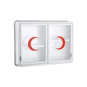 Resim Go İthalat Cam 2 Kapaklı Ecza Dolabı 35X49X10 cm (3791) 
