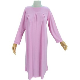 Resim Pratik Tek Parça Organik Kız Çocuk Namaz Elbisesi Pembe 