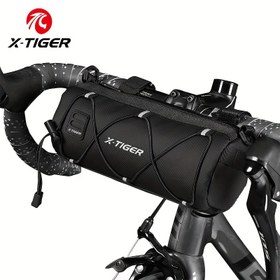 Resim X-TIGER Yolu Bisiklet Çerçevesi Çantası, Ayarlanabilir Askılı Naylon Bisiklet Üst Çubuğu Çantası, Ön Çubukta Depolama Paketi, Bisiklet Aksesuarları için Çevrimiçi Omuz Çantası 