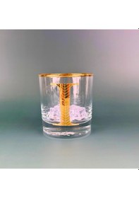 Resim Perlotus I Harfli Gold Altın Yaldızlı Viski Kadeh Bardak Jumbo Serisi Şeffaf 