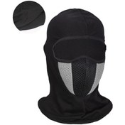 Resim Nefes Alabilen Motosiklet Tam Yüz Maskesi Gri 