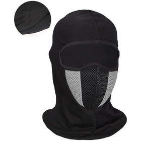 Resim Nefes Alabilen Motosiklet Tam Yüz Maskesi Gri 