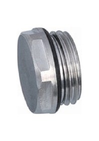 Resim Panel Radyatör ve Havlupan Tapa 1/2 ’’ Nikelajlı Körtapa Metalik Gri 