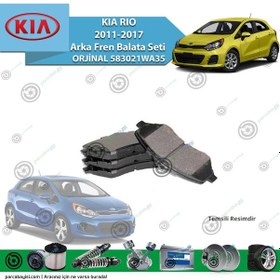 Resim Kia Rio Arka Fren Balata Seti 583021Wa35 