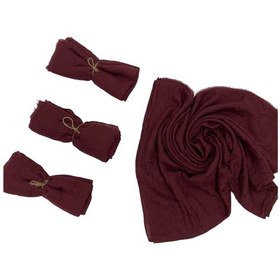 Resim Bambu Kraş Şal Bordo C4m6 01 