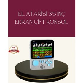 Resim MiraLive Şarjlı 3.5 Inç Retro Oyun Konsolu 