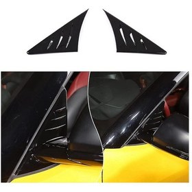 Resim Vkemall Toyota Supra Gr A90 A91 Mk5 2019-2022 Rüzgar Koruyucu Yan Pencere Paneli - Abs Malzeme, Kolay Montaj, Siyah 