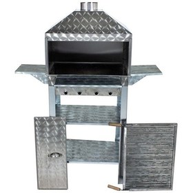 Resim Metehan MTH-30 Lüx Davlumbazlı - Kapaklı - Bacalı - Maltız Izgaralı Mangal 