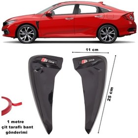 Resim Point S Line Çamurluk Venti Piano Black Esnek Üniversal 2 Adet N11.54224 